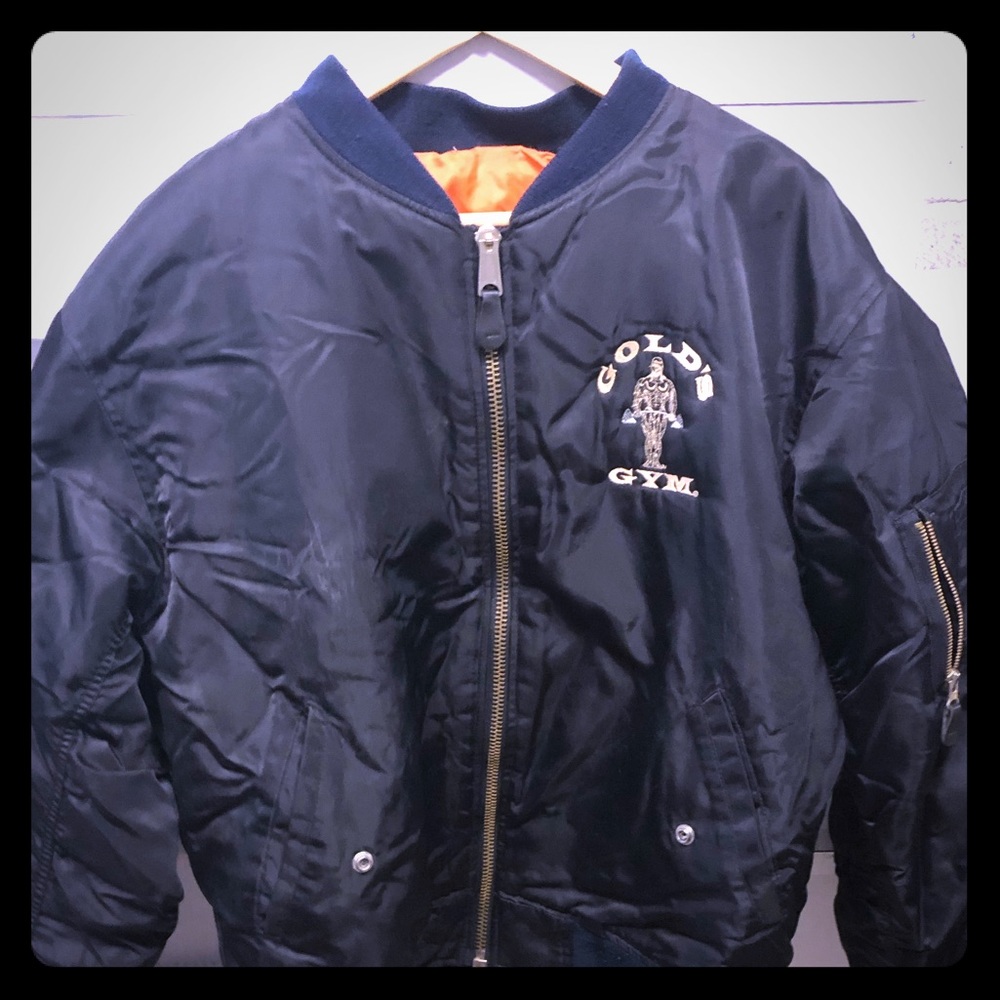 Gold’s gym retro bodybuilding jacket size xl